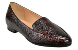 Bosccolo Womens Moccasin - Iridescent Burgundy