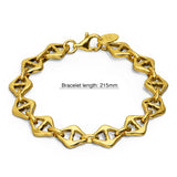 Bullion Gold Rhombus Chain link