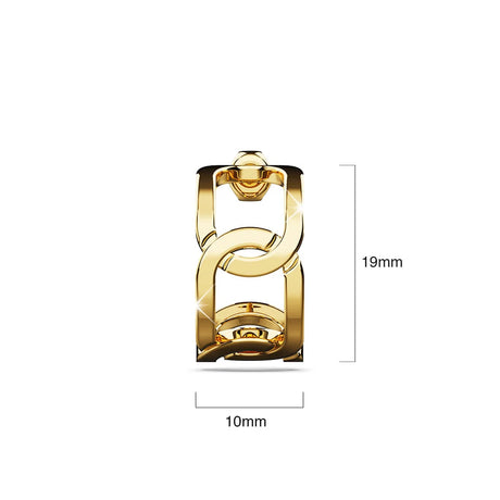 Bullion Gold Stellar Bullion Fusion Huggie Earrings