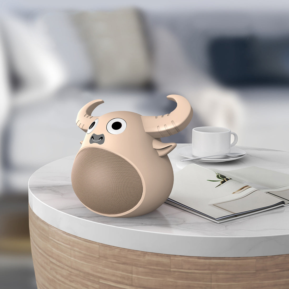 Fitsmart Bluetooth Animal Face Speaker - Khaki