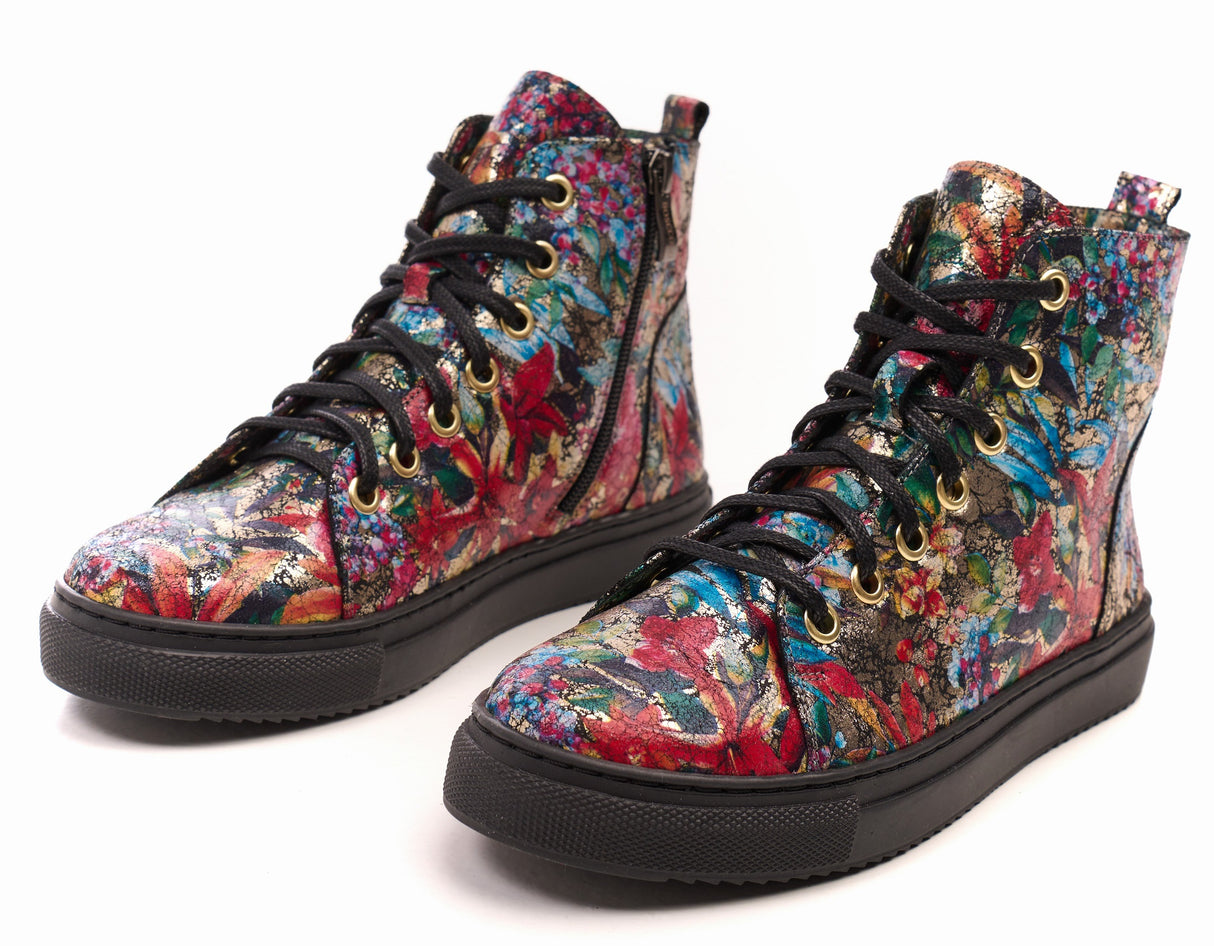 Bosccolo Womens Sneakers - Flowers Multicolor