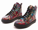 Bosccolo Womens Sneakers - Flowers Multicolor