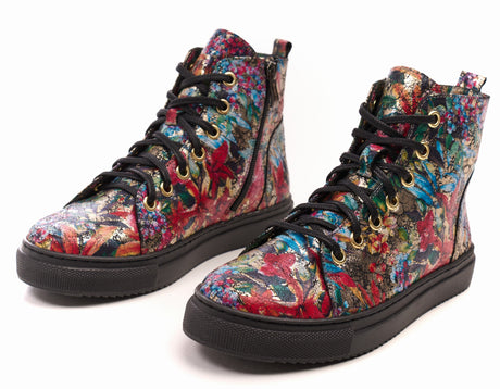 Bosccolo Womens Sneakers - Flowers Multicolor