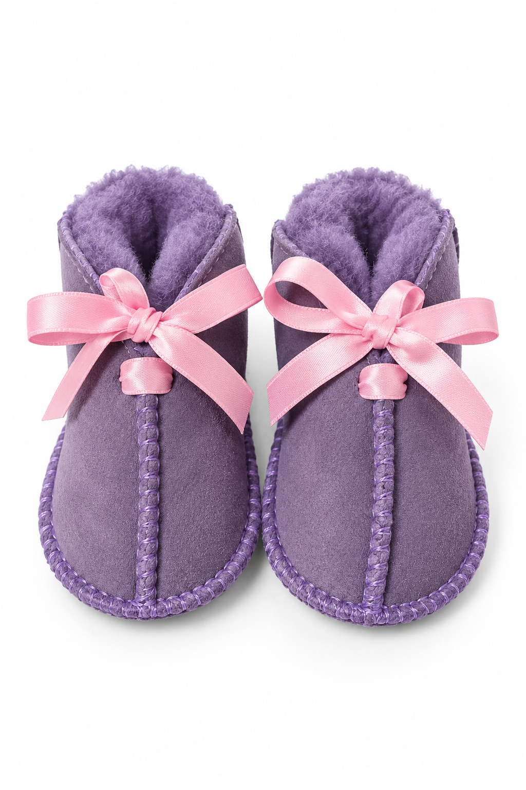 Australian Leather Ugg Infant Ribbon - Lilac Pink - Large