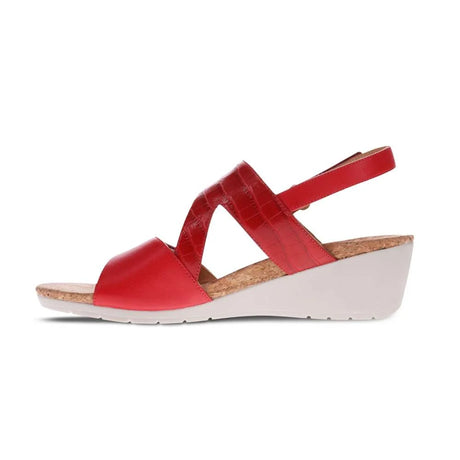 Revere Grenada Wedge - Red French/Croc