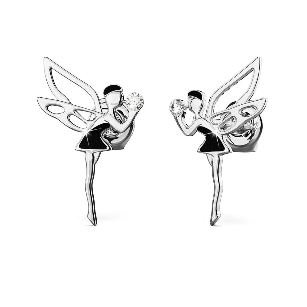 Boxed Tinkerbell Necklace and Earrings Set Embellished with SWAROVSKI® Crystals