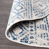 Oasis 456 Blue Round Rug