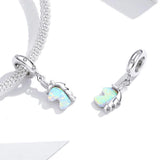 Solid 925 Sterling Silver Glowing Cute Baby Horse Animal Pandora Inspired Charm