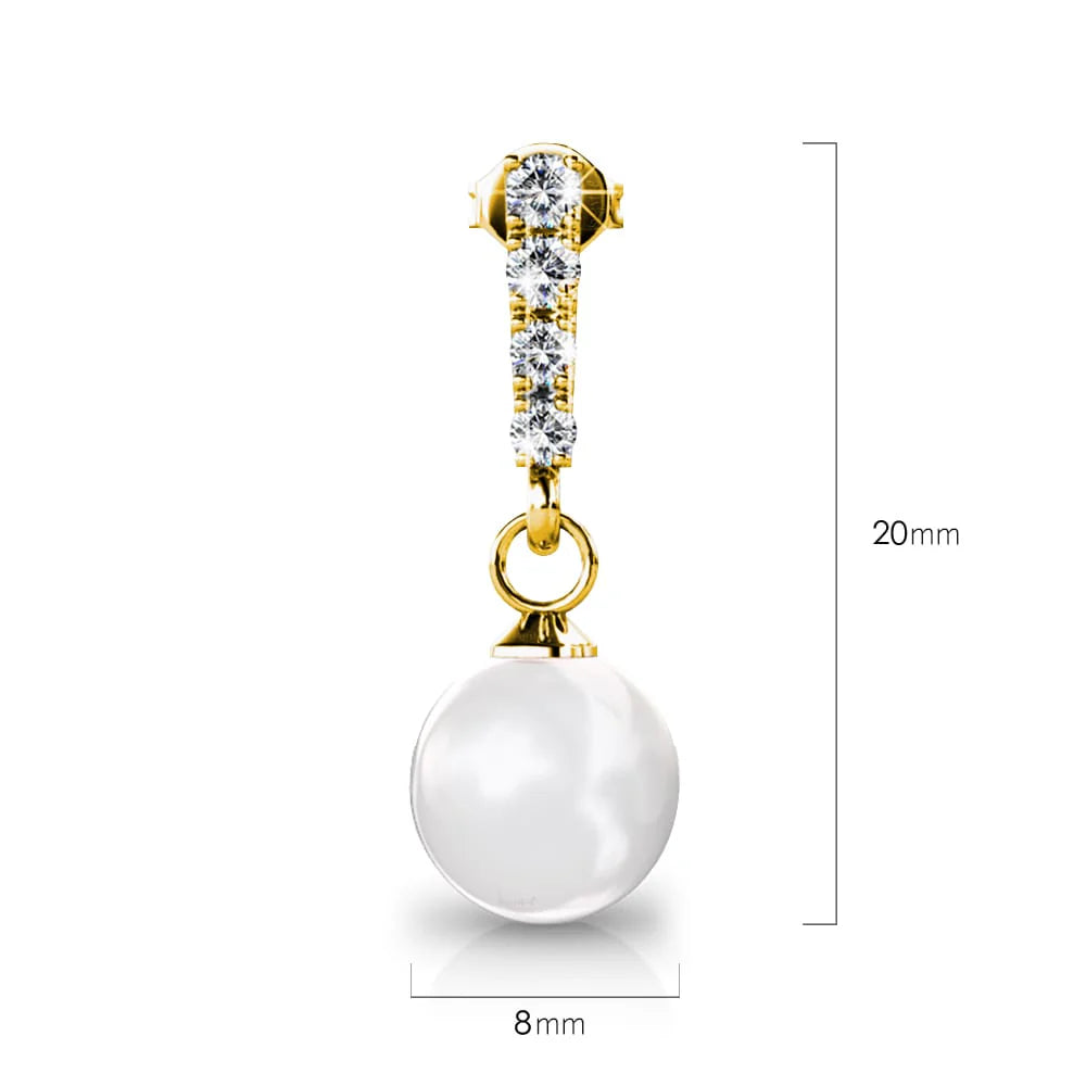 Krystal Couture Lustrous Earrings Embellished with SWAROVSKI Crystals