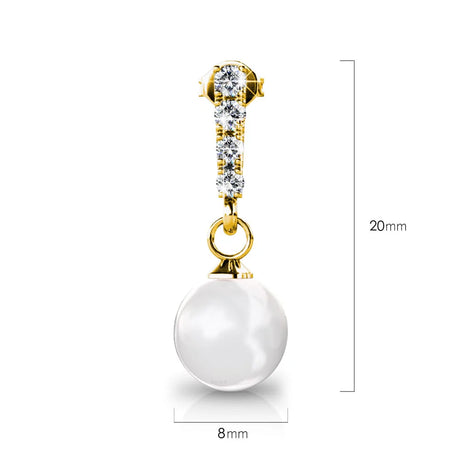 Krystal Couture Lustrous Earrings Embellished with SWAROVSKI Crystals