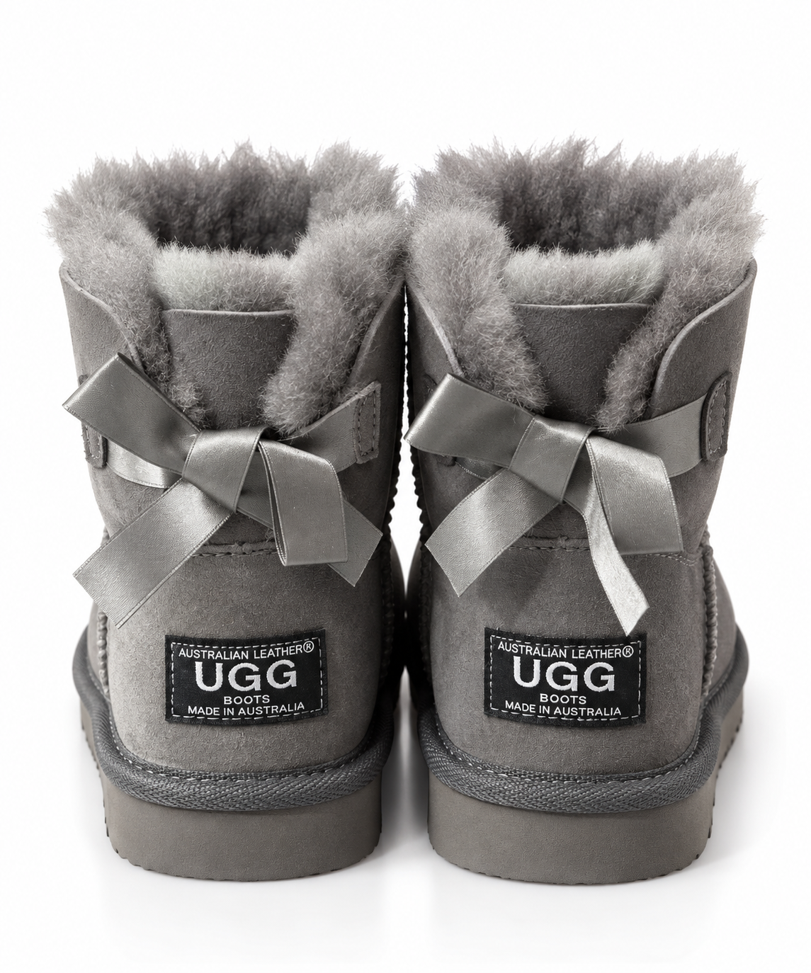 Australian Leather Ugg Classic Mini Ribbon - Grey - AU5