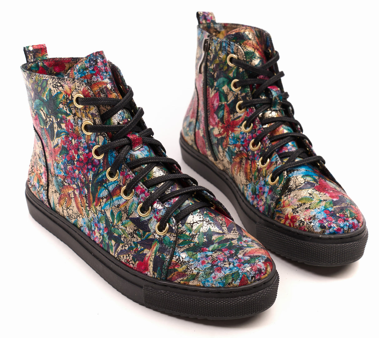 Bosccolo Womens Sneakers - Flowers Multicolor