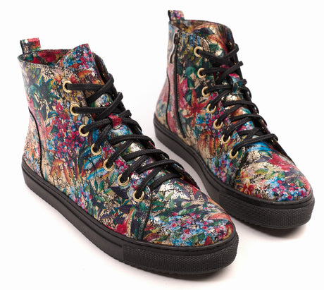 Bosccolo Womens Sneakers - Flowers Multicolor