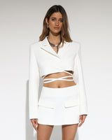 BY.DYLN Sofia Blazer - White