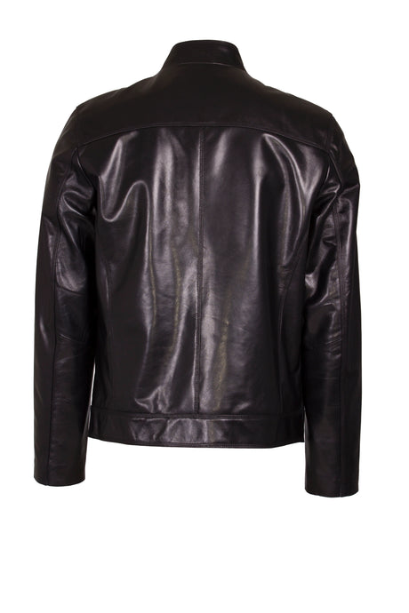 Mens Black Leather Jacket