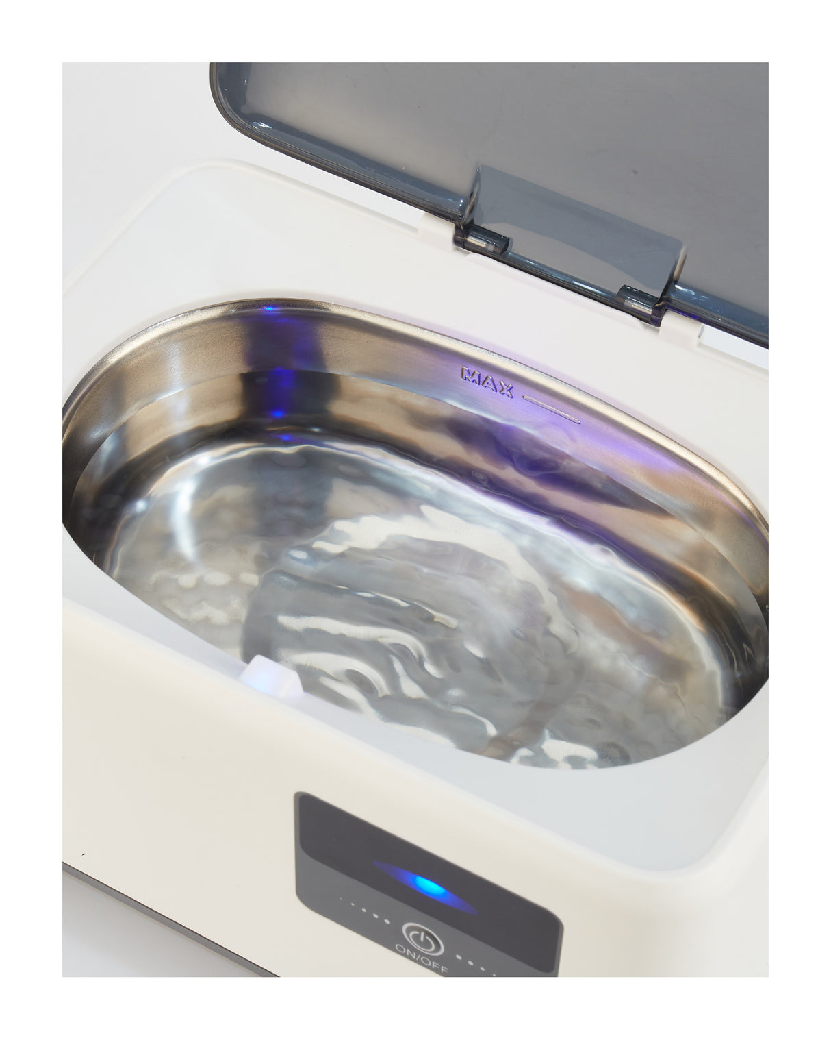 TODO Ultrasonic Cleaner Sonic Wave Jewellery Cleaner Blue LED 600ml Stainless Steel Tank 3min Cycle
