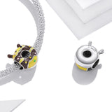 Solid 925 Sterling Silver Buzz Bee Pandora Inspired Charm