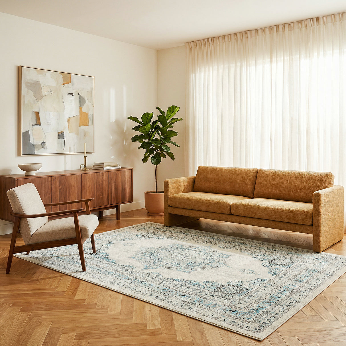 Century 922 White Rug