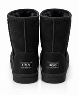 Australian Leather Ugg Classic Pearl Heart Short - Black - AU4