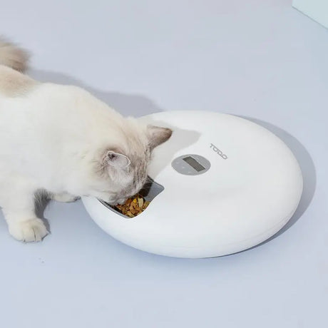 TODO 180ml x6 Meal Digital Lcd Automatic Pet Feeder Dog Cat Food Bowl Timer Pink