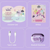 My Little Pony Bluetooth Earbud Headphones Neon Series MLP-T02 - Purple