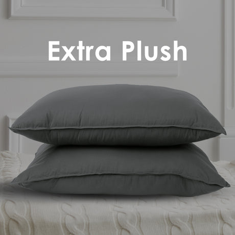 Royal Comfort Charcoal Bamboo Pillow Twin Pk