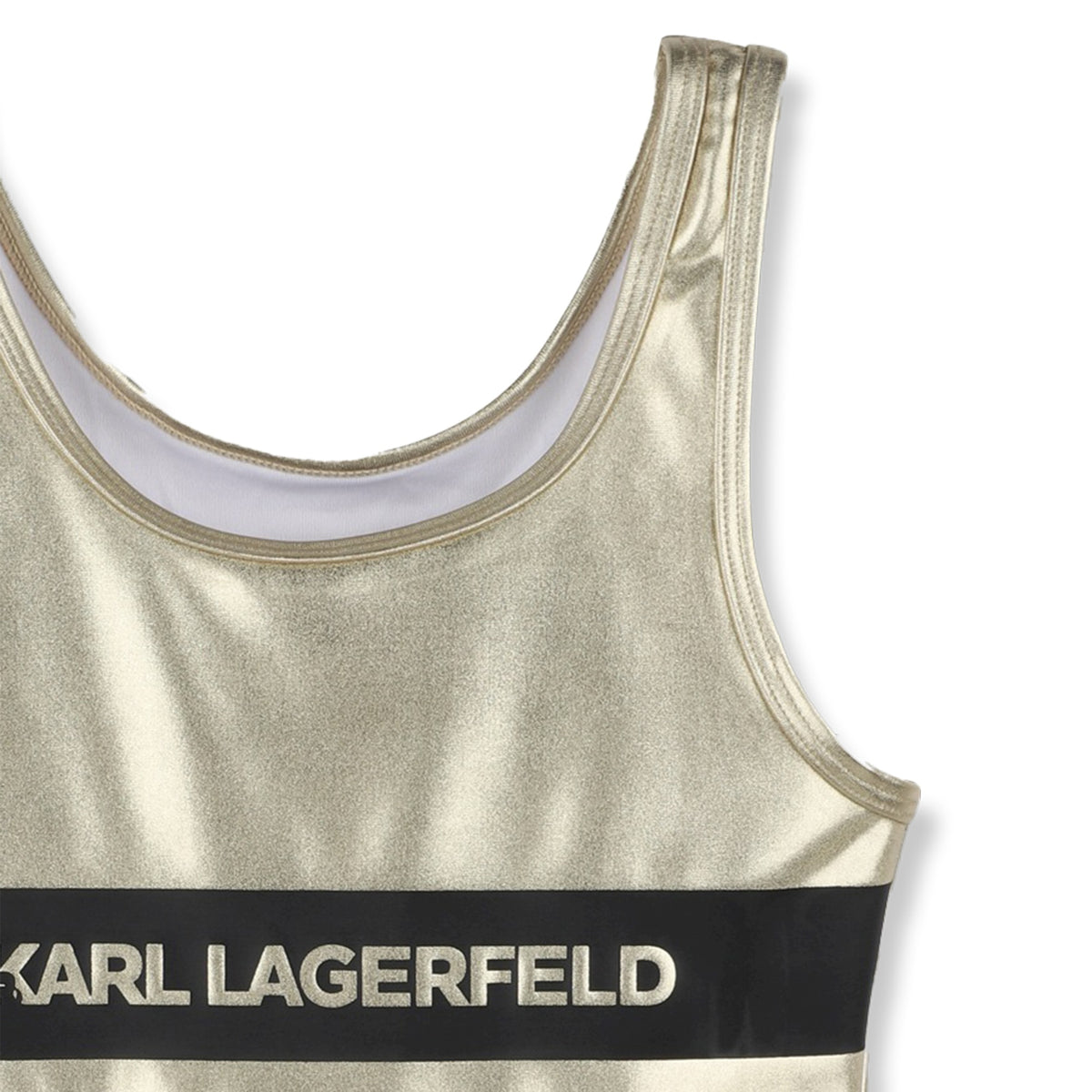 Karl Lagerfeld Girls Fete Musique D3 Swimming Costume - Yellow