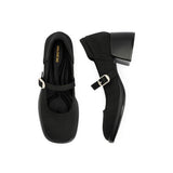 Lafayette Square Toe Mary Jane Pumps - Black