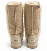 Australian Leather Ugg Panel Tall Boots - Natural - AU4