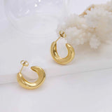 Bullion Gold Precious Gold Stud Earrings
