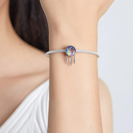 Solid 925 Sterling Silver Sweet Mermaid Pandora Inspired Bead Charm