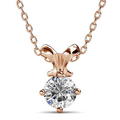 Krystal Couture Treasure Bling Pendant Necklace in Rose Gold Embellished with Crystals from SWAROVSKI