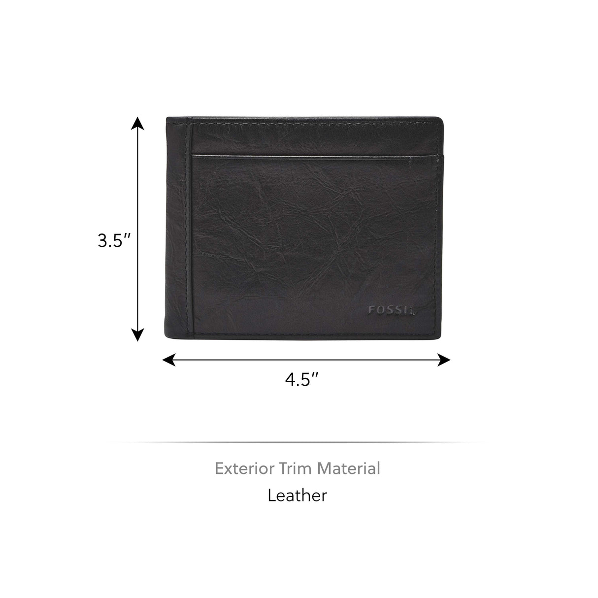 Fossil Neel Black Wallet