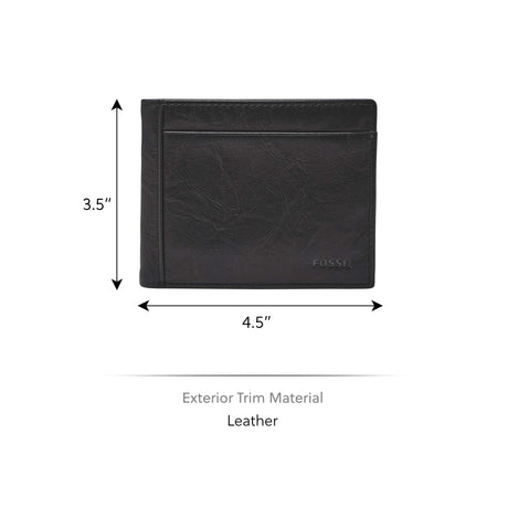 Fossil Neel Black Wallet