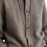 Krystal Couture Krystal Hour Glass Long Necklace Embellished with SWAROVSKI Crystals