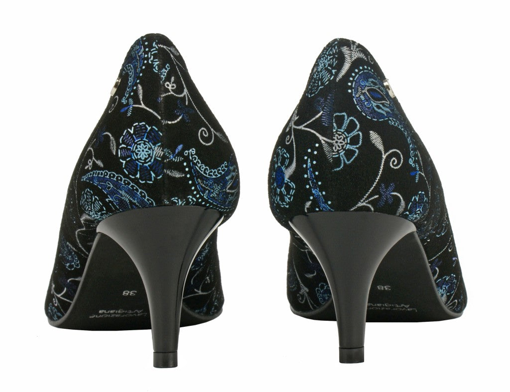 Bosccolo Womens High Heels - Blue/Black