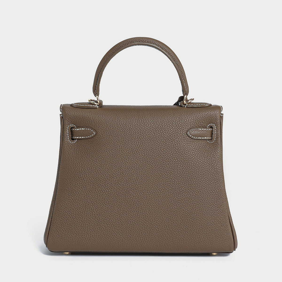 Queens Mini Top Handle Palm - Taupe