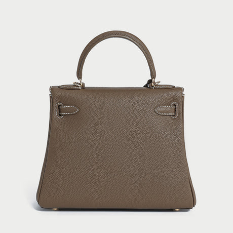 Queens Mini Top Handle Palm - Taupe