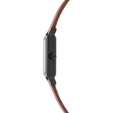 Ted Baker Mens Jaareth IP Black Tan Leather Watch