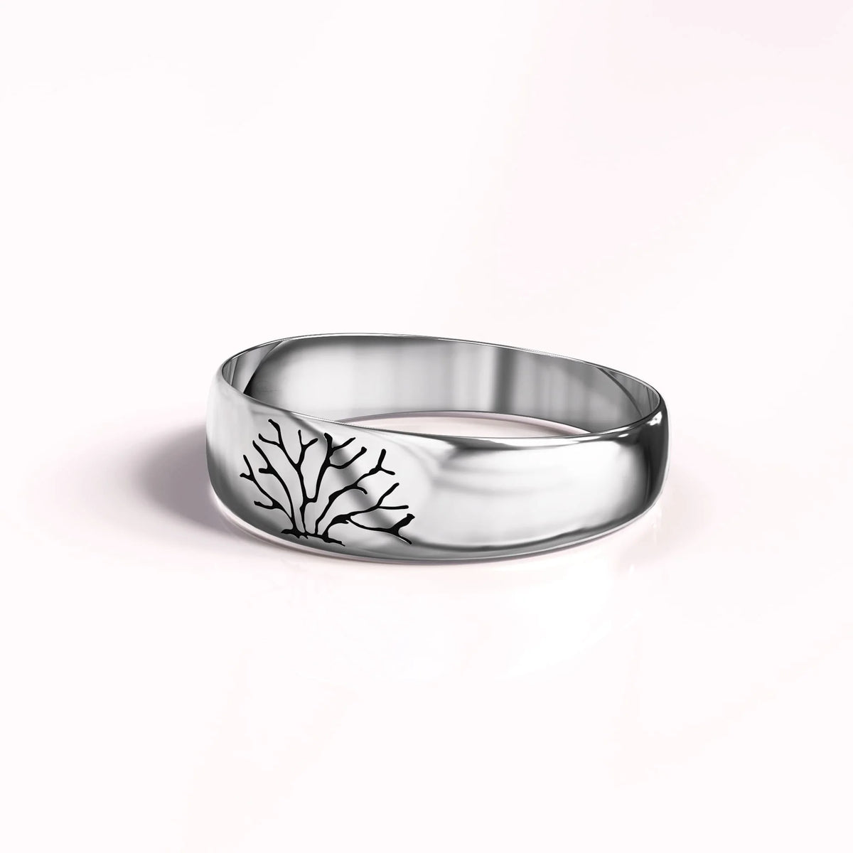 Solid 925 Sterling Silver Antique Tree of Life Ring