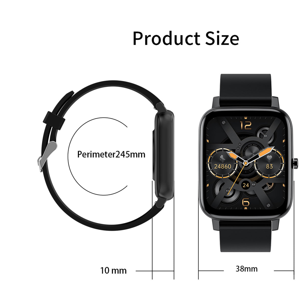 Fitsmart Multi Function Pink Gold Smartwatch