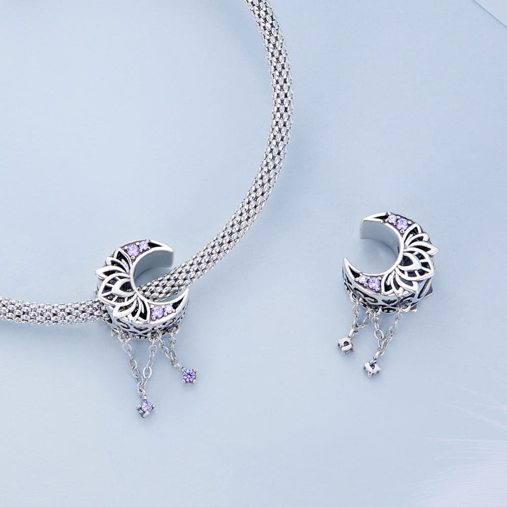 Solid 925 Signature Silver Akhira Moon Goddess Charm