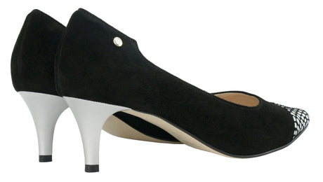 Bosccolo Womens High Heels - Silver/Black
