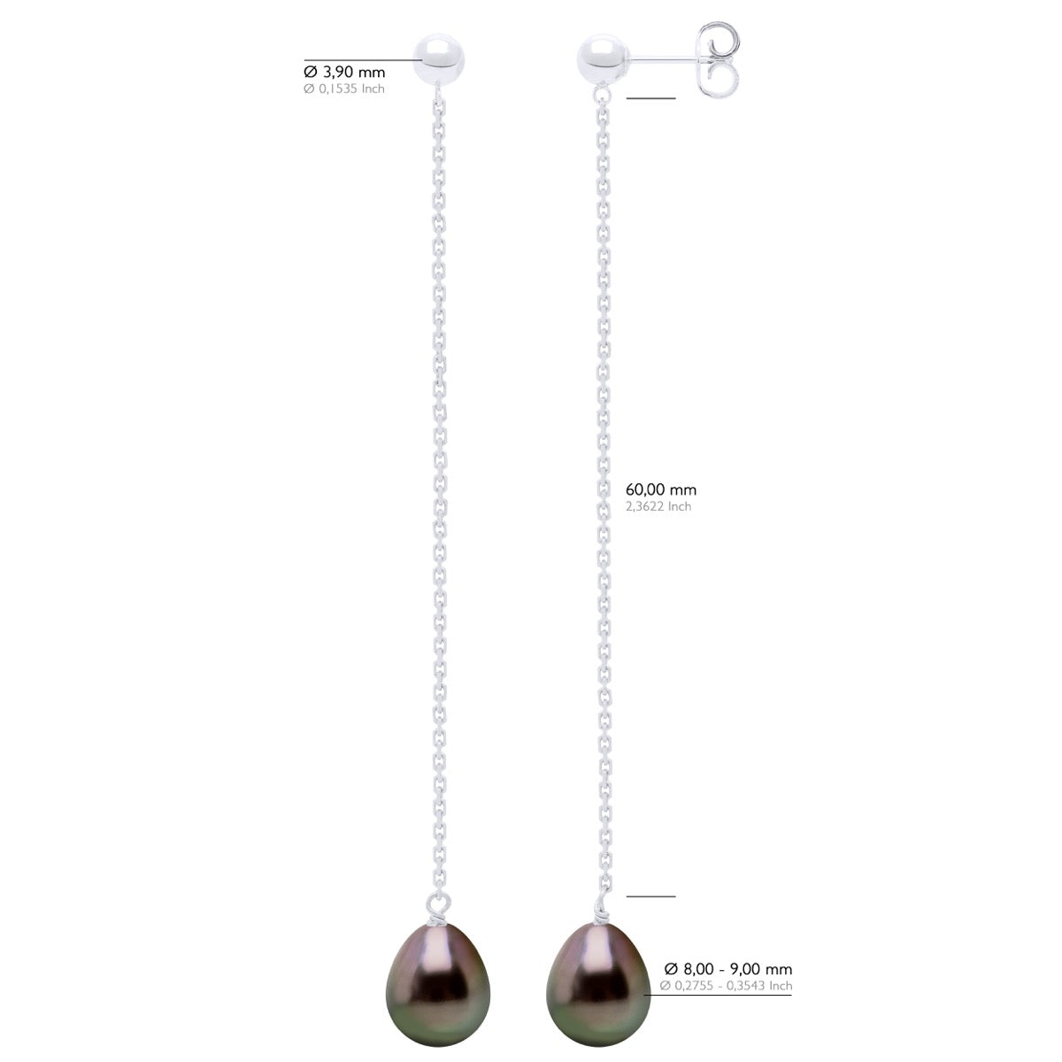 Hanging Earrings - Longueur 18 cm