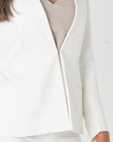 Amelius Nahla Panelled Blazer - White