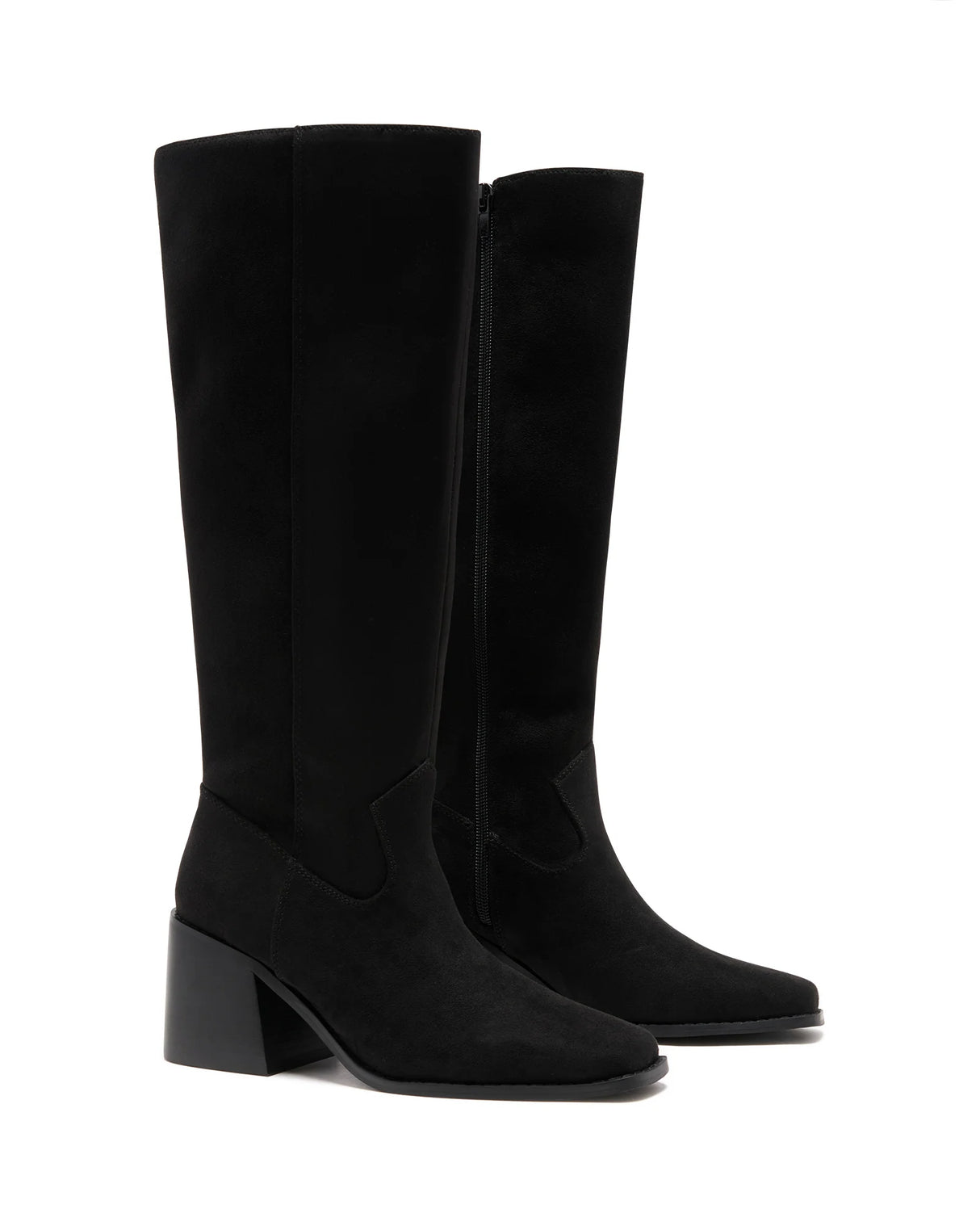 Therapy Quinn Black Microsuede