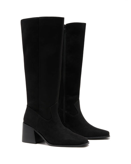 Therapy Quinn Black Microsuede