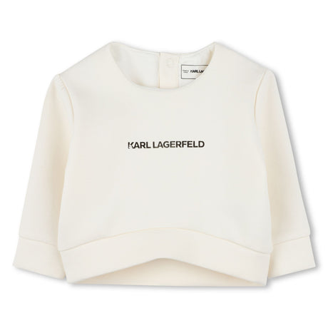 Karl Lagerfeld Girls Skirt And T-Shirt Set - Beige