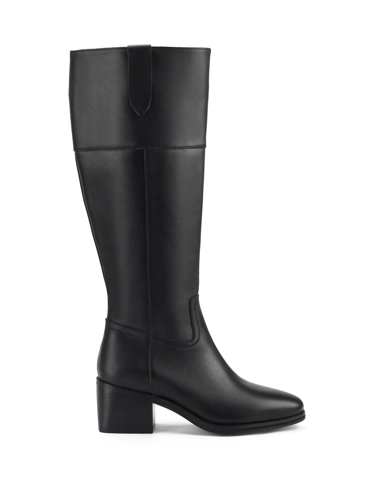 Siren Riding Boots - Black Leather