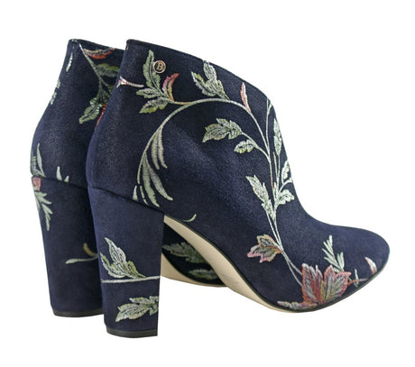 Bosccolo Womens Boots - Leaves Navy Blue